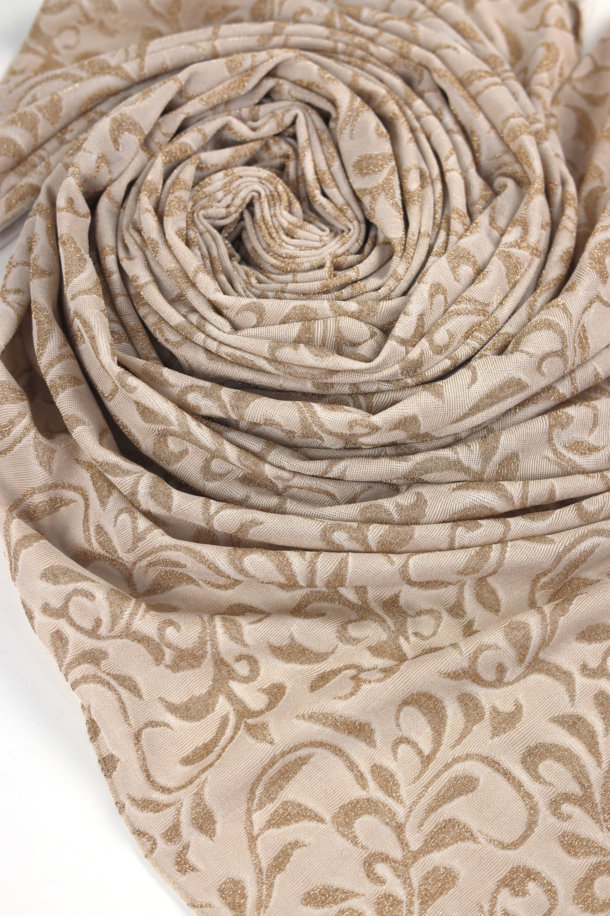 Soft Cotton Shimmer Hijab โ Lightweight, Non-Slip with Elegant Glow (Design 3) - BEINGMUSLIMS THE HIJAB SHOPPE