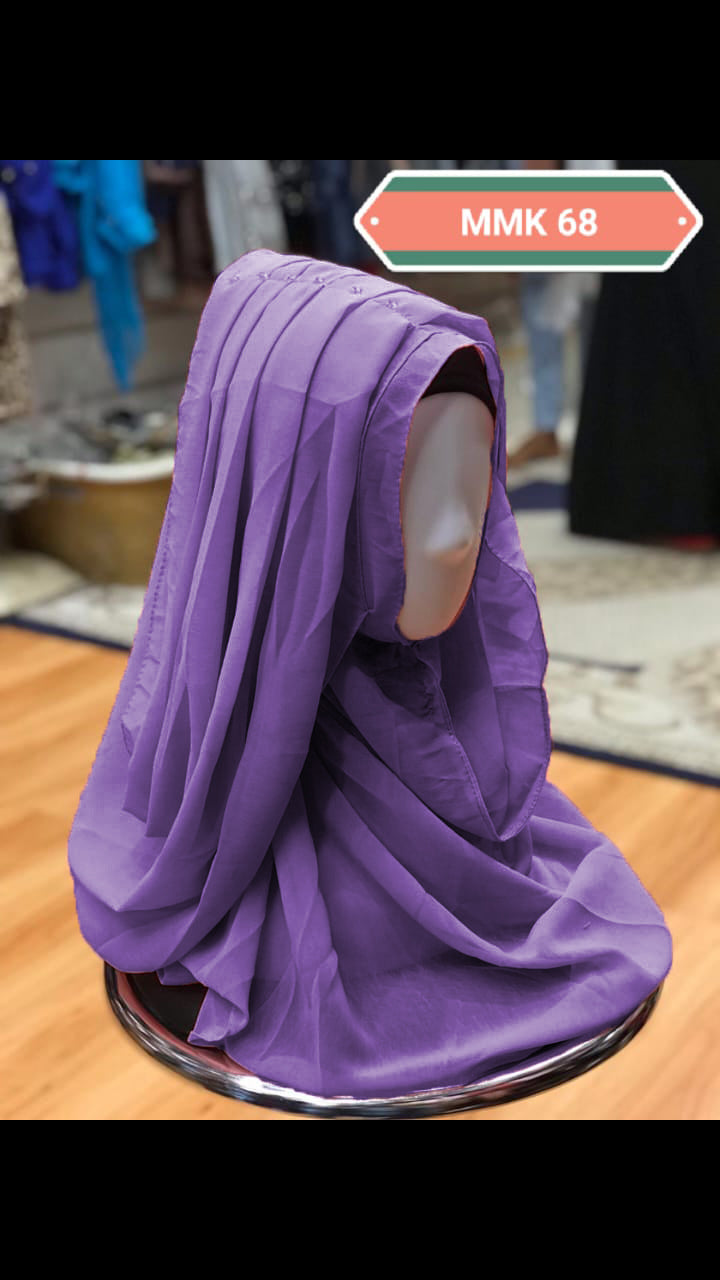 Instant Georgette Hijab β Ready-to-Wear & Lightweight Scarf - BEINGMUSLIMS THE HIJAB SHOPPE