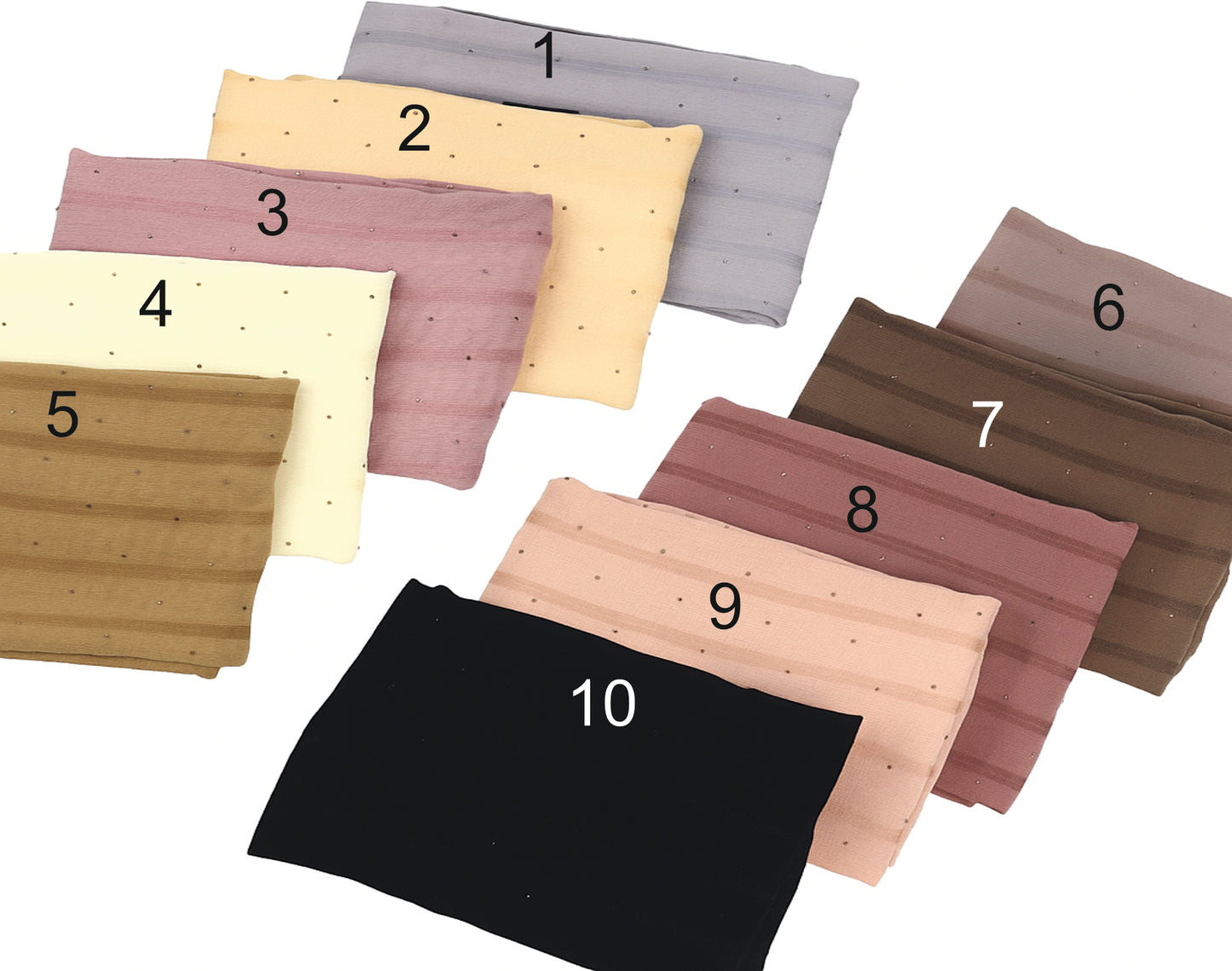 Premium Textured Chiffon Hijab with Subtle Sparkle - BEINGMUSLIMS THE HIJAB SHOPPE
