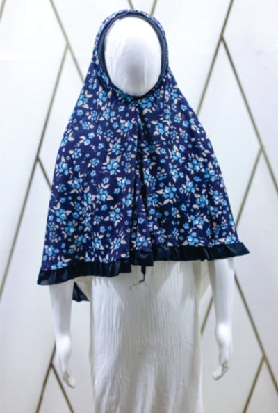 Blue Meadow Kids Makhna – Floral Hijab for Girls (Ages 4–10