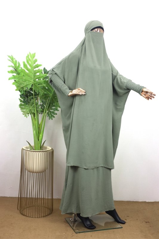 Jilbab with Niqab - BEINGMUSLIMS THE HIJAB SHOPPE