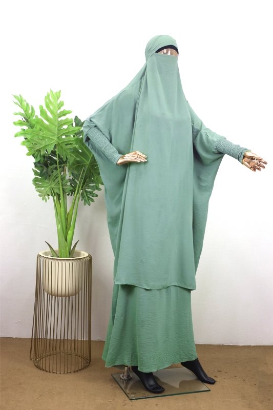 Jilbab with Niqab - BEINGMUSLIMS THE HIJAB SHOPPE