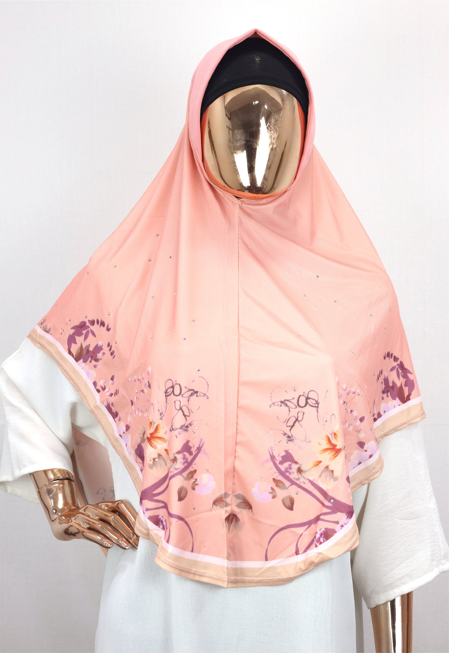 Breathable Instant Lycra Hijab , Floral & Solid Options - BEINGMUSLIMS THE HIJAB SHOPPE