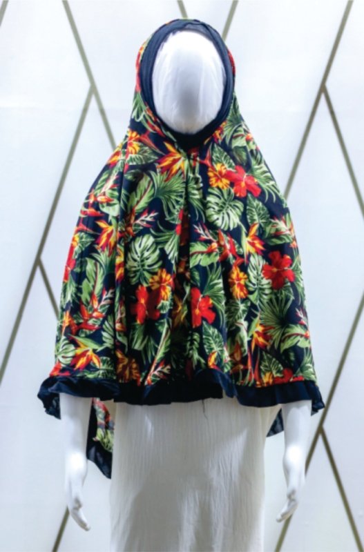 Tropical Bloom Kids Makhna – Floral Paradise Print - BEINGMUSLIMS THE HIJAB SHOPPE