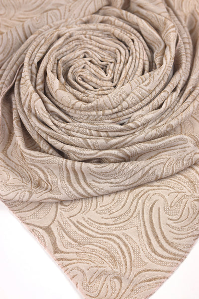 Soft Cotton Shimmer Hijab – Lightweight, Non-Slip & Elegant Glow (Design 2)