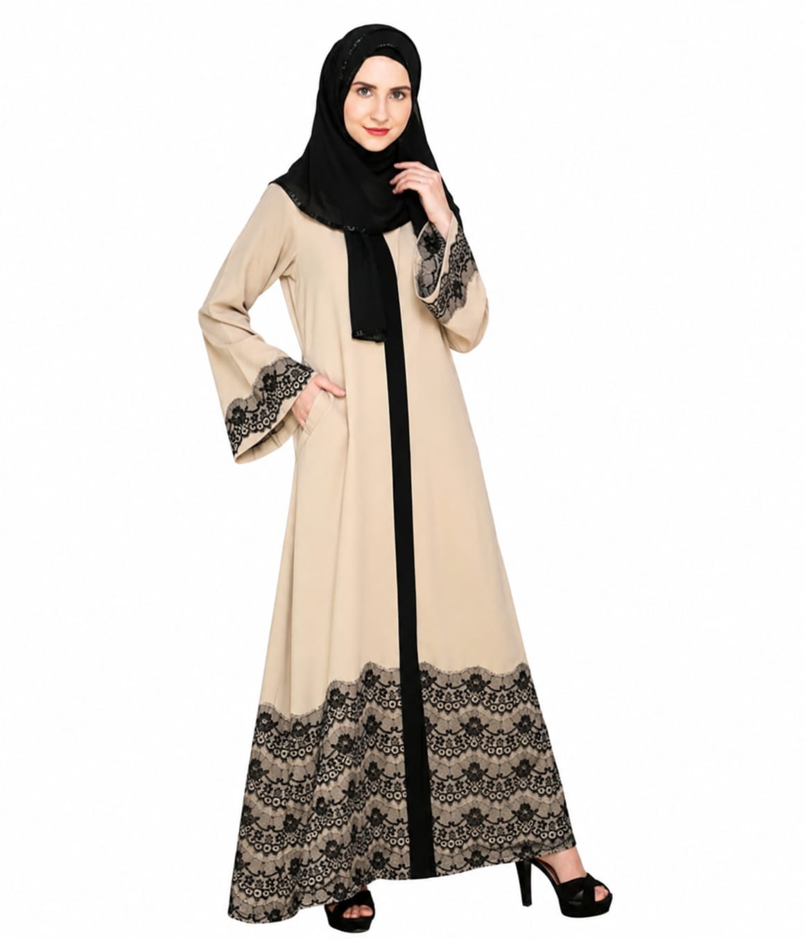 Iconic Laced Abaya