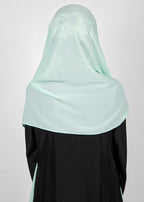 BeingMuslims Textured Muna Chiffon Light Mint Hijab