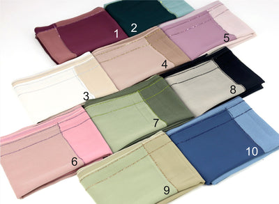 Crystal-Trim Chiffon Hijab – Soft, Light
