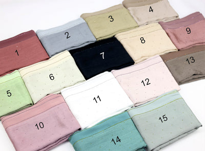 Shimmer Chiffon Hijab – Stylish, Lightweight,Breathable, and Versatile