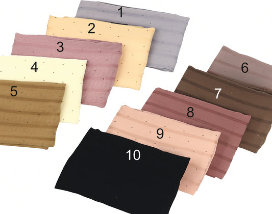Premium Textured Chiffon Hijab with Subtle Sparkle - BEINGMUSLIMS THE HIJAB SHOPPE