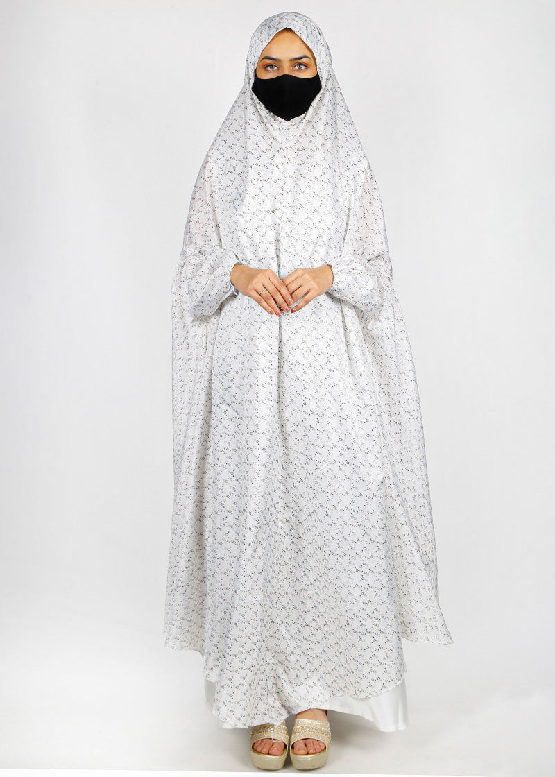 BeingMuslims Printed Jilbab Ankle Length B