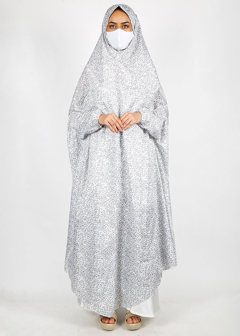 BeingMuslims Printed Jilbab Ankle Length E