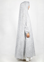 BeingMuslims Printed Jilbab Ankle Length E