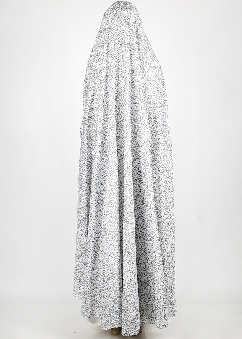 BeingMuslims Printed Jilbab Ankle Length E