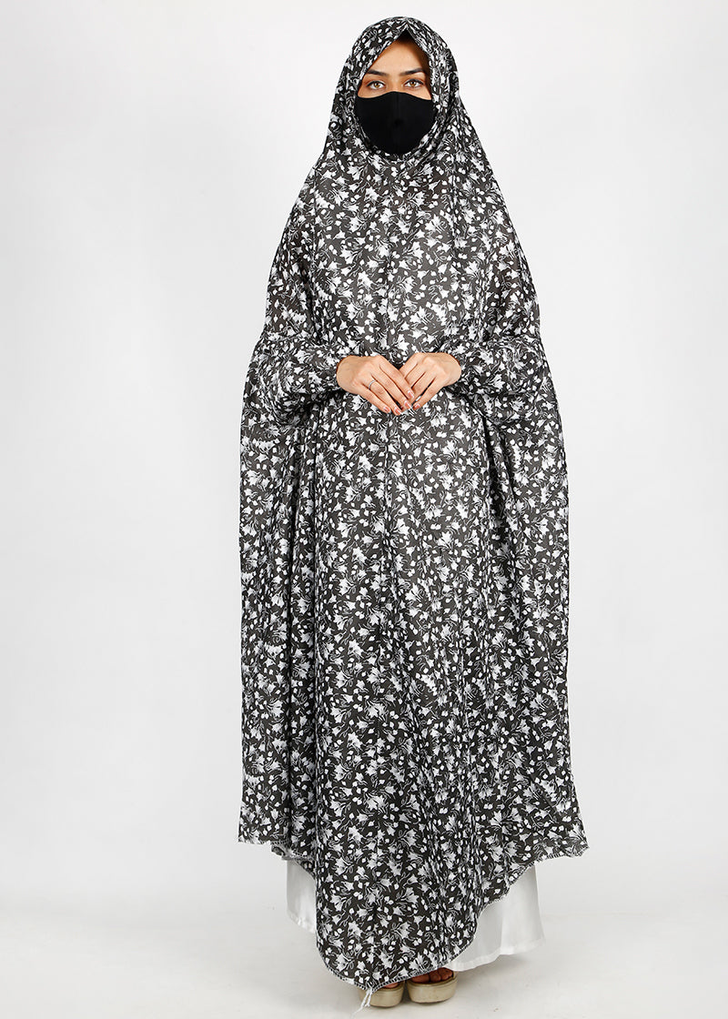 BeingMuslims Printed Jilbab Ankle Length J