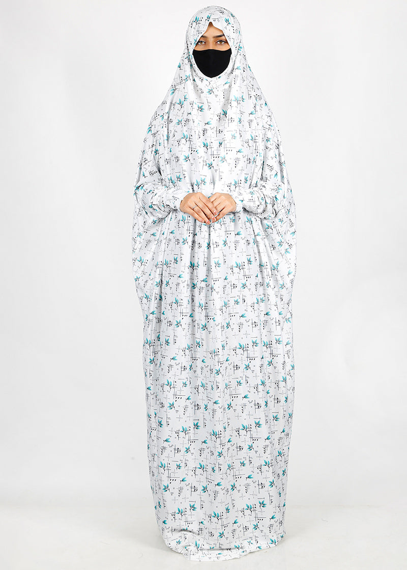 BeingMuslims Printed Jilbab Full Length E
