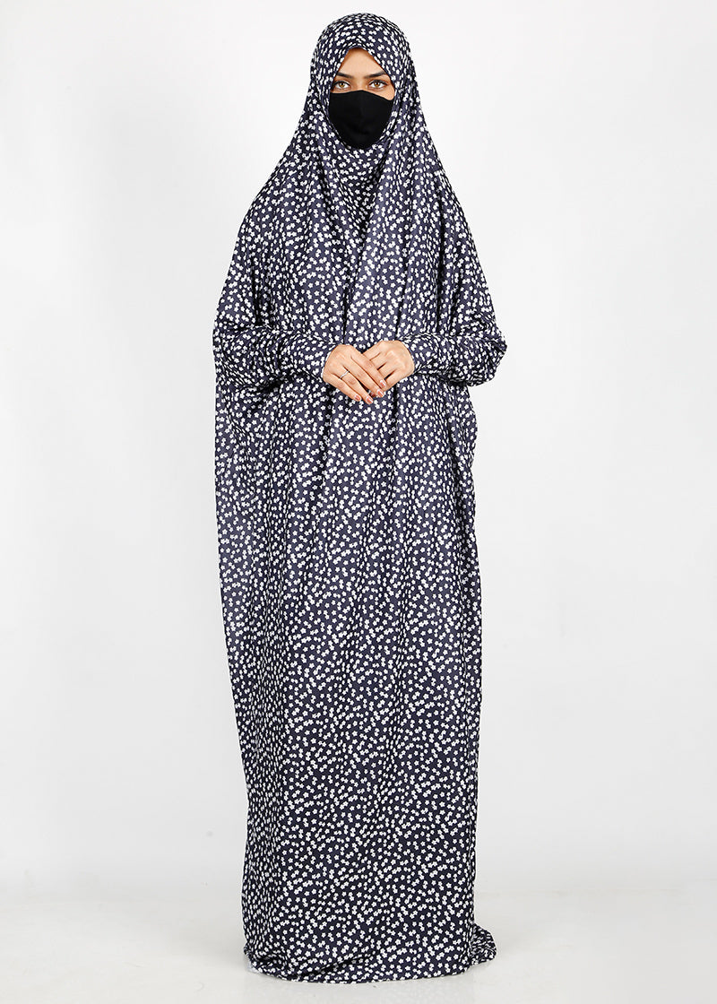 BeingMuslims Printed Jilbab Full Length F