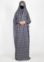 BeingMuslims Printed Jilbab Full Length F