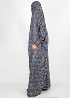 BeingMuslims Printed Jilbab Full Length F