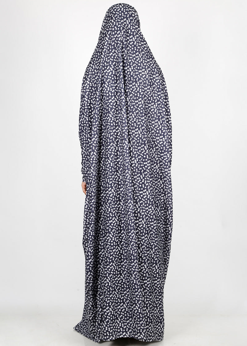 BeingMuslims Printed Jilbab Full Length F