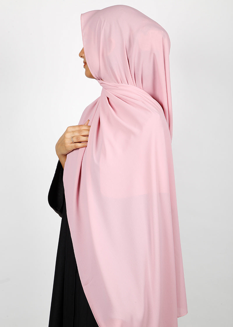 BeingMuslims Rich Malaysian Georgette Blush Pink Hijab