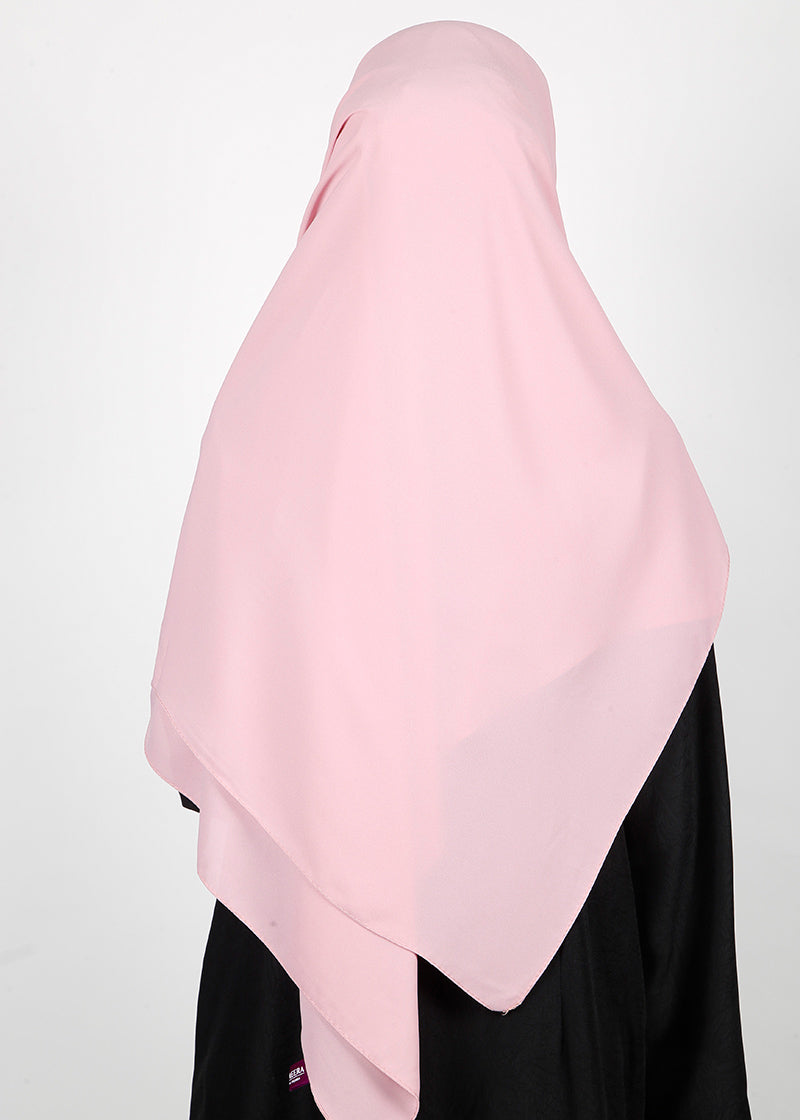 BeingMuslims Rich Malaysian Georgette Blush Pink Hijab