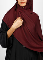 BeingMuslims Rich Malaysian Georgette Burgundy Hijab
