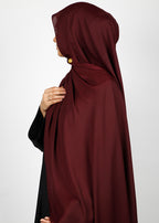 BeingMuslims Rich Malaysian Georgette Burgundy Hijab