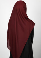 BeingMuslims Rich Malaysian Georgette Burgundy Hijab
