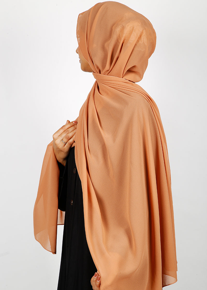 BeingMuslims Rich Malaysian Georgette Caramel Hijab