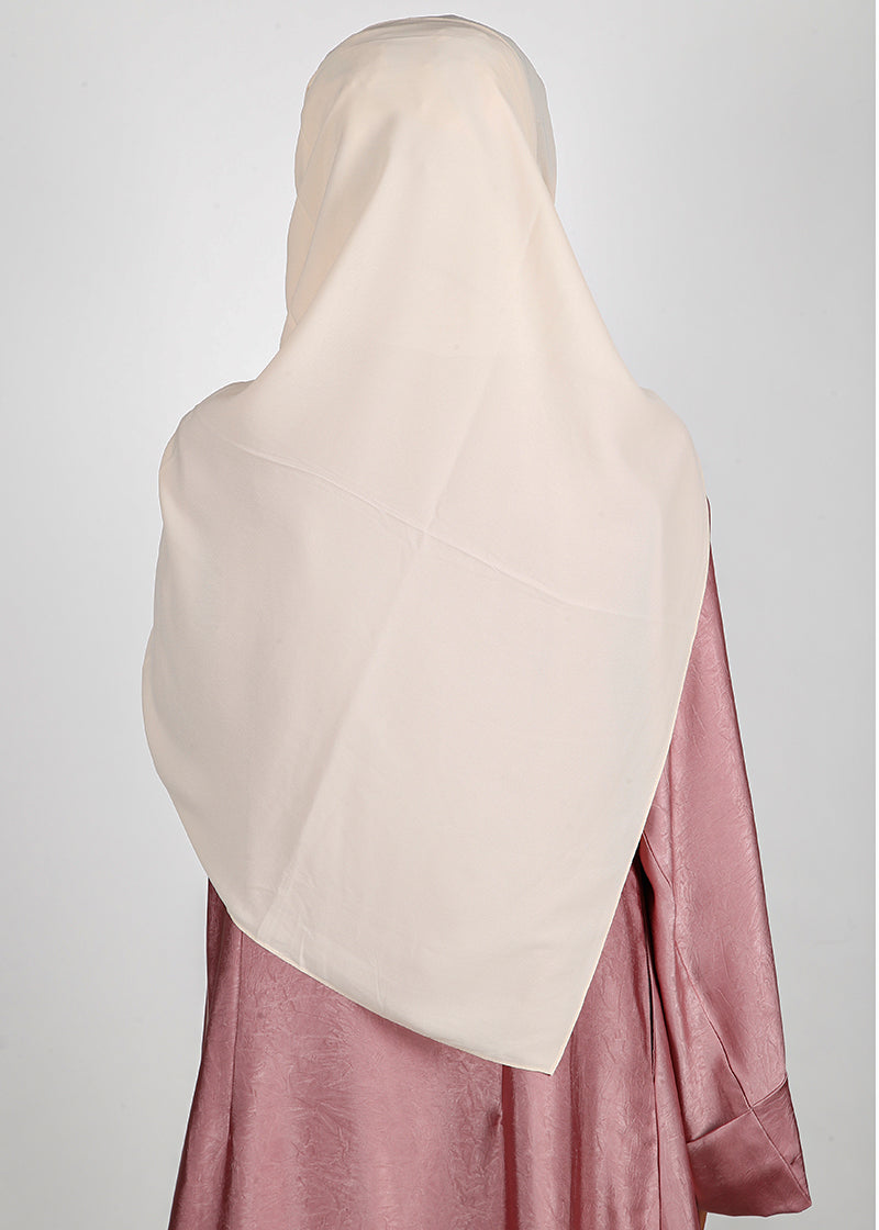 BeingMuslims Rich Malaysian Georgette Cream Hijab