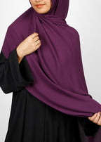 BeingMuslims Rich Malaysian Georgette Deep Purple Hijab