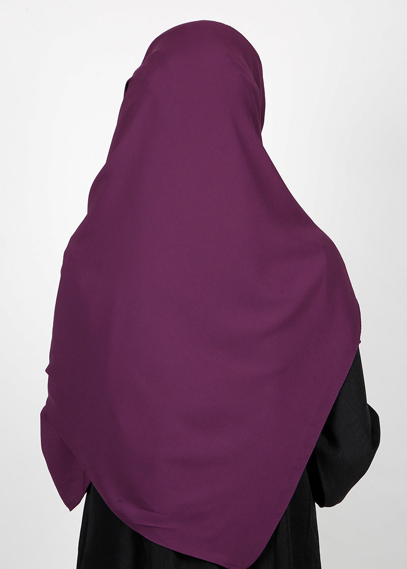BeingMuslims Rich Malaysian Georgette Deep Purple Hijab