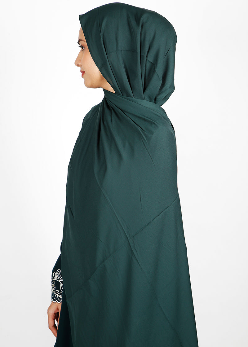 BeingMuslims Rich Malaysian Georgette Emerald Green Hijab