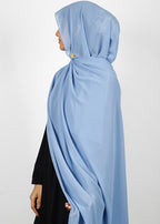 BeingMuslims Rich Malaysian Georgette French Blue Hijab