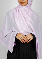 BeingMuslims Rich Malaysian Georgette Light Lavender Hijab