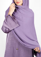 BeingMuslims Rich Malaysian Georgette Light Purple Hijab