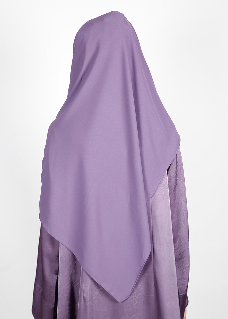 BeingMuslims Rich Malaysian Georgette Light Purple Hijab