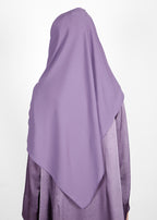 BeingMuslims Rich Malaysian Georgette Light Purple Hijab