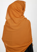BeingMuslims Rich Malaysian Georgette Mustard Hijab