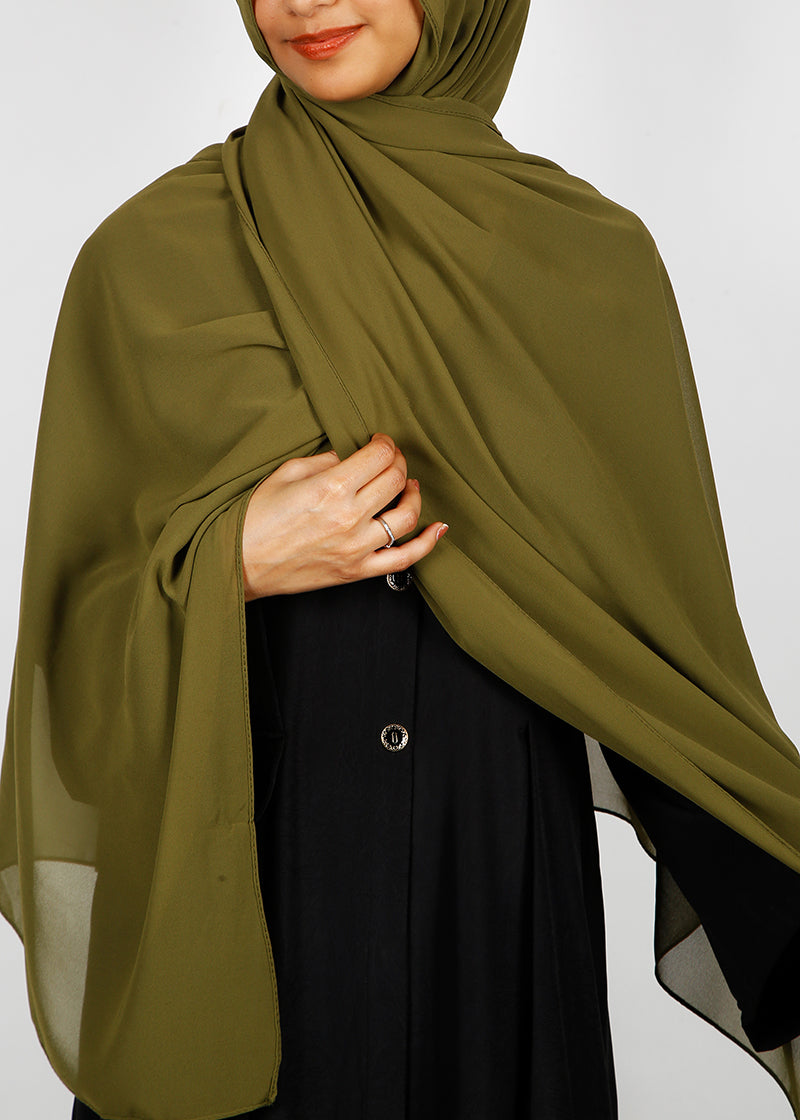 BeingMuslims Rich Malaysian Georgette Olive Hijab