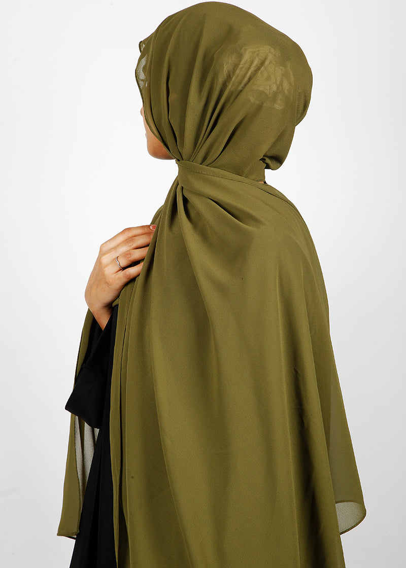 BeingMuslims Rich Malaysian Georgette Olive Hijab