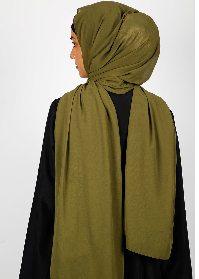 BeingMuslims Rich Malaysian Georgette Olive Hijab