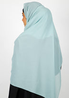 BeingMuslims Rich Malaysian Georgette Pale Blue Hijab