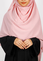BeingMuslims Rich Malaysian Georgette Pink Hijab