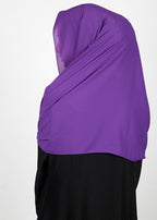 BeingMuslims Rich Malaysian Georgette Royal Purple Hijab