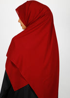 BeingMuslims Rich Malaysian Georgette Ruby Red Hijab