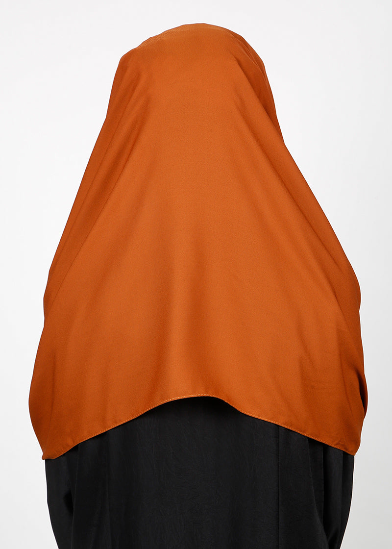 BeingMuslims Rich Malaysian Georgette Rust Hijab