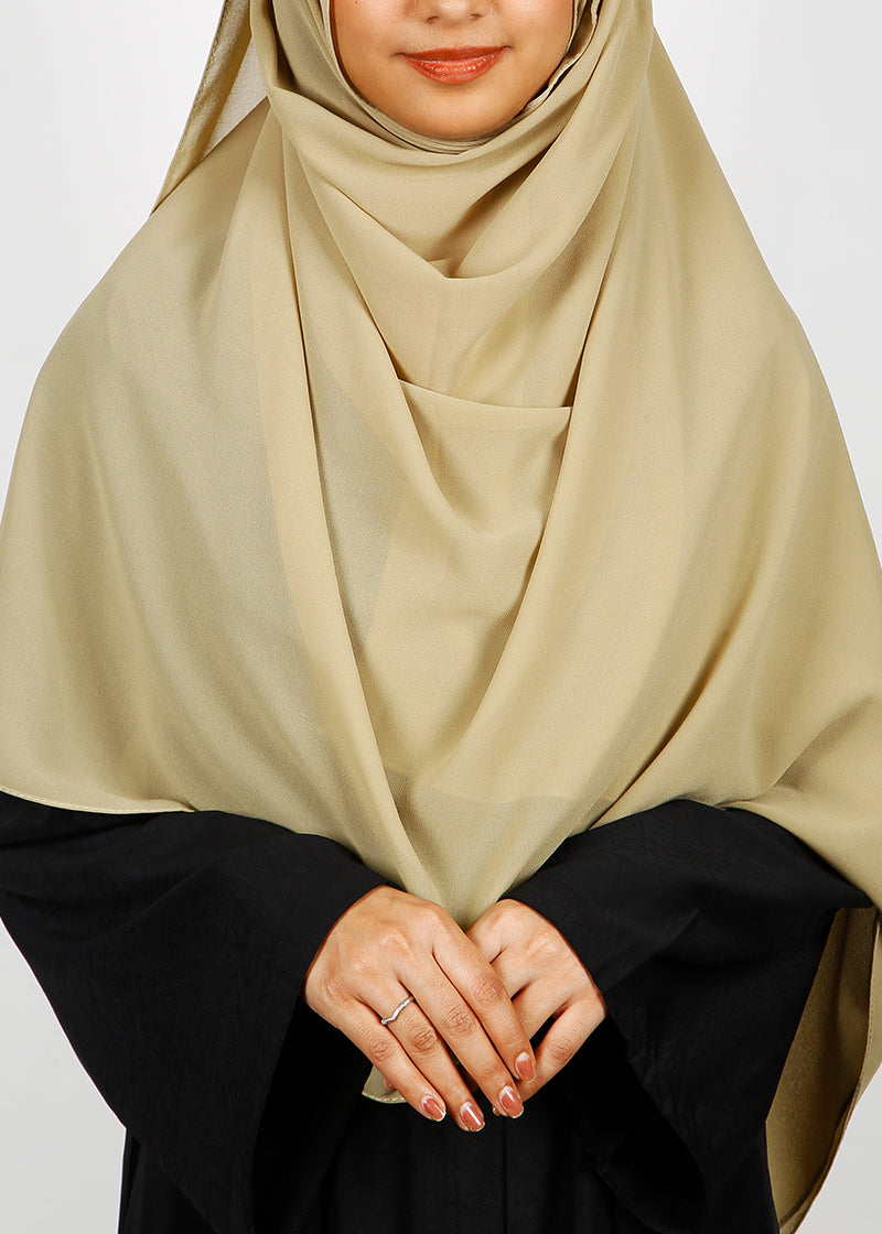 BeingMuslims Rich Malaysian Georgette Sand Hijab