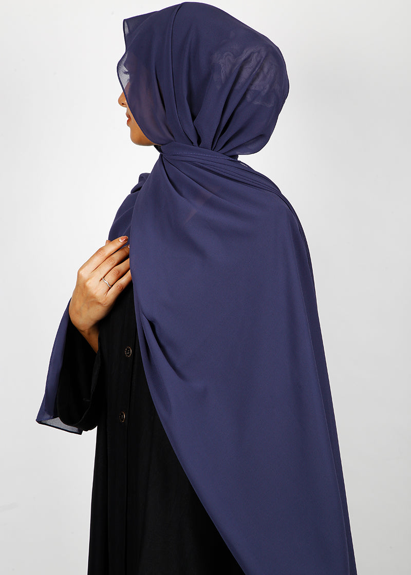 BeingMuslims Rich Malaysian Georgette Sapphire Hijab